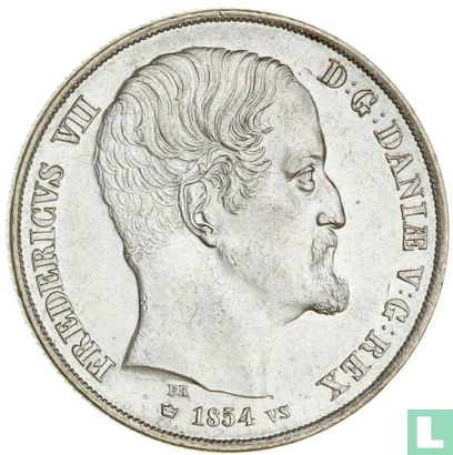 Denemarken 2 rigsdaler 1854 (Kopenhagen) - Afbeelding 1