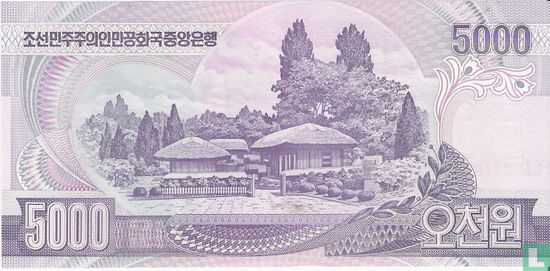 Corée du Nord 5 000 Won  - Image 2