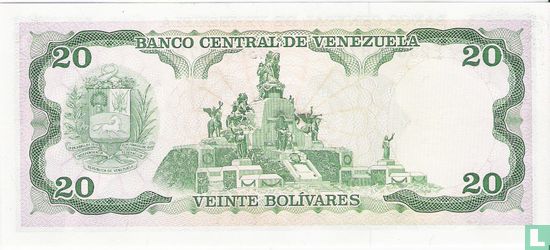 Venezuela 20 Bolívares 1989 - Image 2