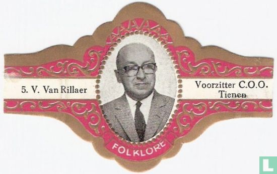V. Van Rillaer - Voorzitter C.O.O. Tienen - Afbeelding 1