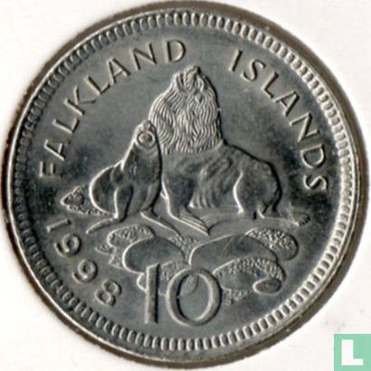 Falkland Islands 10 pence 1998 - Image 1
