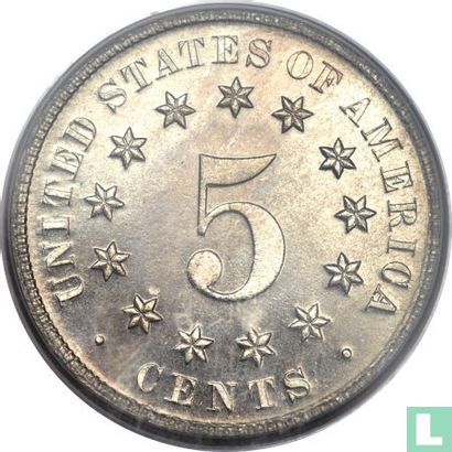 Verenigde Staten 5 cents 1879 (PROOF - 1879/8) - Afbeelding 2