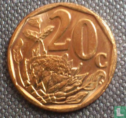 Afrique du Sud  20 cents 2010 - Image 2