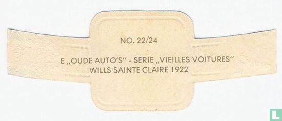 Wills Sainte Claire  1922 - Image 2