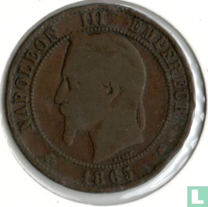 Frankrijk 10 centimes 1865 (A) - Afbeelding 1
