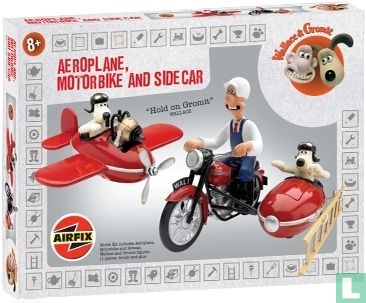 Wallace Gromit Plane Bike, Sidecar and & Gift Set