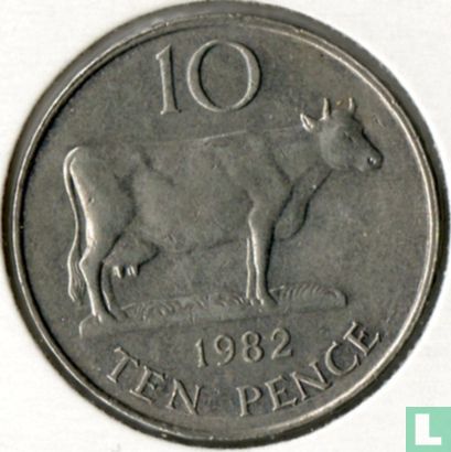 Guernsey 10 pence 1982 - Image 1