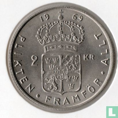 Sweden 2 kronor 1969 - Image 1