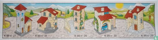 Huisje met kerktoren - Afbeelding 1