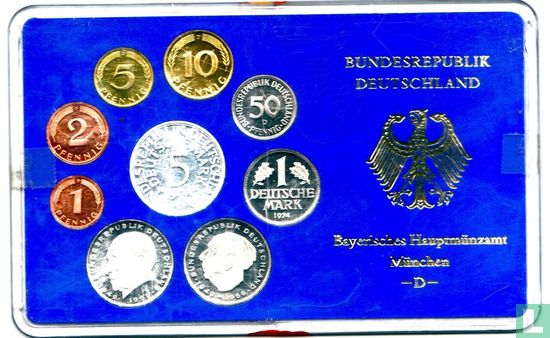 Germany mint set 1974 (D - PROOF) - Image 1