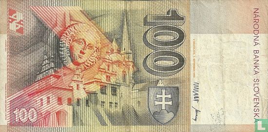 1993 Slovakia 100 Korun - Image 2
