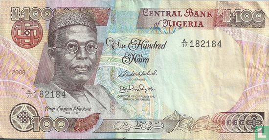 Nigeria 100 Naira 2008 - Bild 1