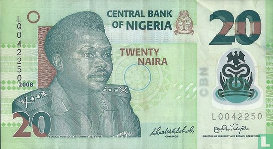 Nigeria 20 Naira 2008 - Bild 1