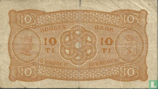 Norvège 10 Kroner 1942 - Image 2