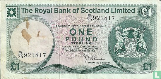 Schottland 1 Pfund - Bild 1