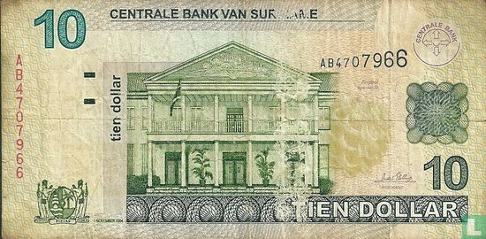 Suriname 10 Dollar 2004 - Afbeelding 1