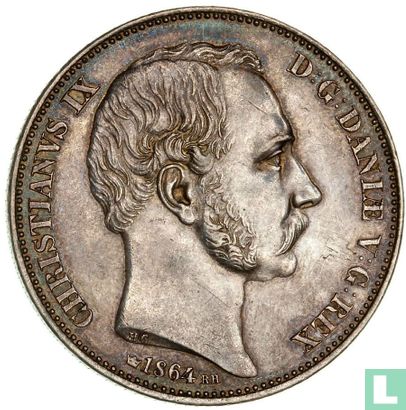 Denemarken 2 rigsdaler 1864 - Afbeelding 1