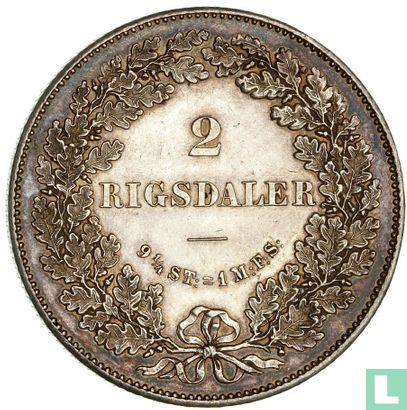Denmark 2 rigsdaler 1864 - Image 2