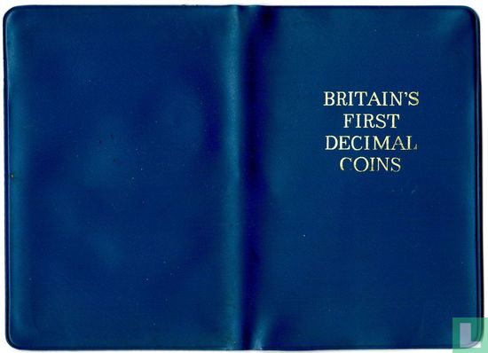 Verenigd Koninkrijk combinatie set 1971 "Britain's first decimal coins" - Afbeelding 1
