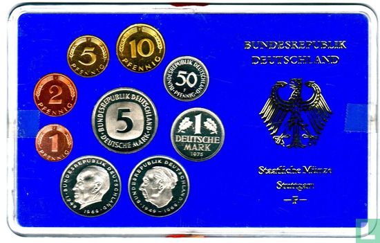 Germany mint set 1975 (F - PROOF) - Image 1