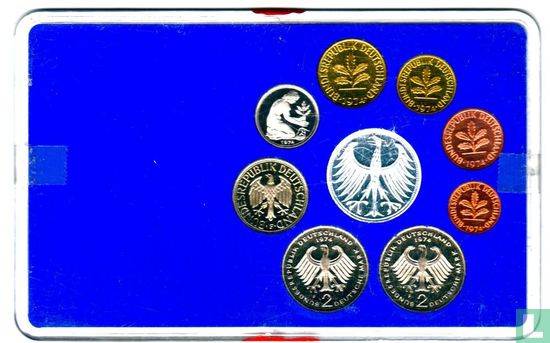 Germany mint set 1974 (F - PROOF) - Image 2
