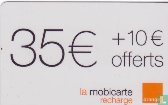 35 € + 10 € La Mobicarte