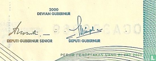 Indonesien 1.000 Rupiah 2003 - Bild 3