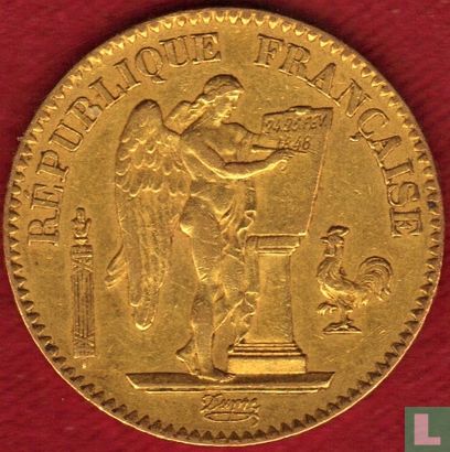 France 20 francs 1848 (génie de la liberté) - Image 2