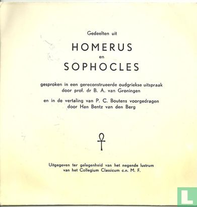 Gedeelten uit Homerus en Sophocles - Afbeelding 1