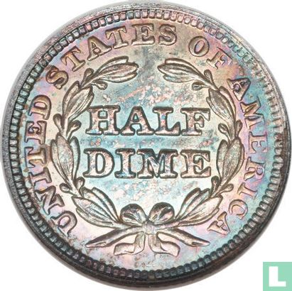 United States ½ dime 1849 (1849/6) - Image 2