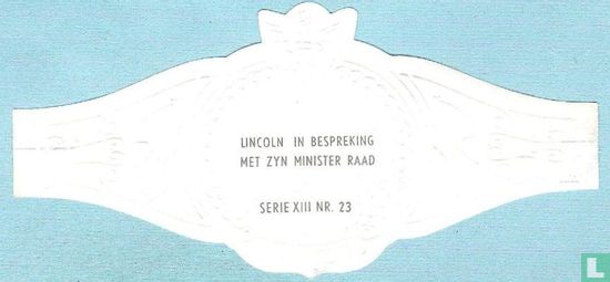 Lincoln in bespreking met zyn minister raad - Afbeelding 2