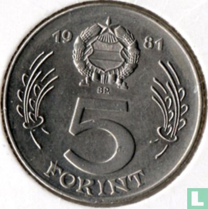 Hungary 5 forint 1981 - Image 1