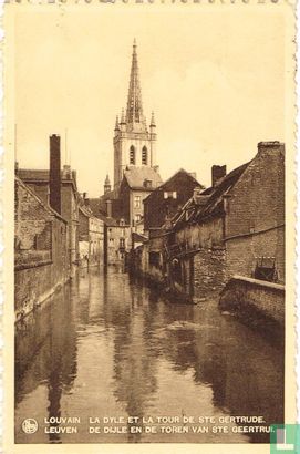 Leuven - De Dijle en de toren van Ste Geertrui