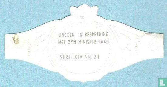 Lincoln in bespreking met zyn minister raad - Afbeelding 2