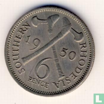 Rhodésie du Sud 6 pence 1950 - Image 1