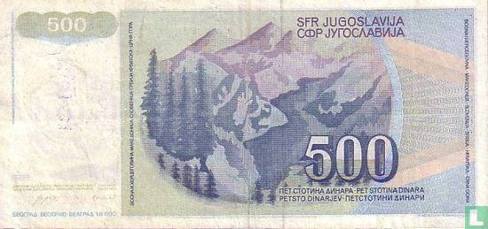 Bosnië en Herzegovina 500 Dinara ND (1992) - Afbeelding 2