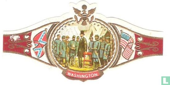 President Lincoln te midden van zyn generaals - Afbeelding 1