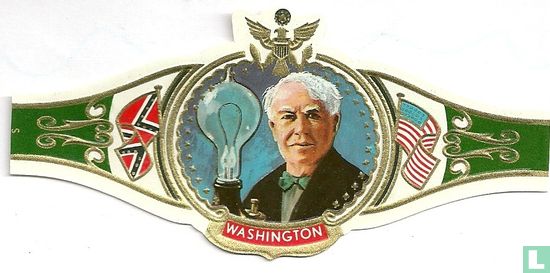 Edison met zyn eerste electrishe lamp - Bild 1