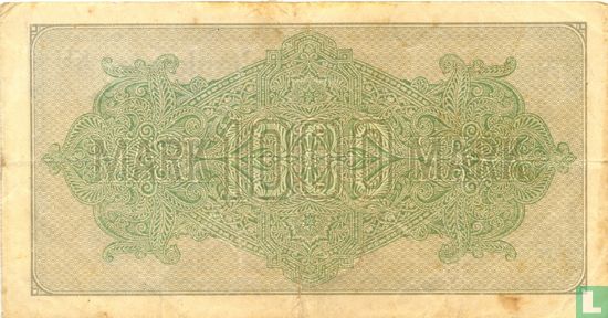 Reichsbank, 1000 Mark 1922 (P.76f - Ros.75o) - Afbeelding 2