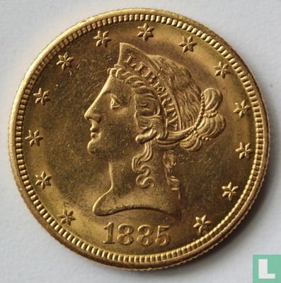 Verenigde Staten 10 dollars 1885 (S) - Afbeelding 1