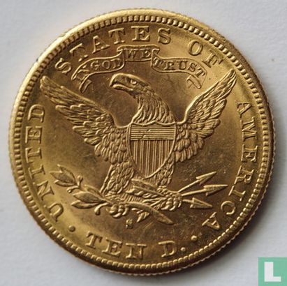 Verenigde Staten 10 dollars 1885 (S) - Afbeelding 2