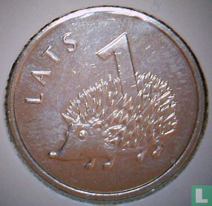 Latvia 1 lats 2012 "Hedgehog" - Image 2