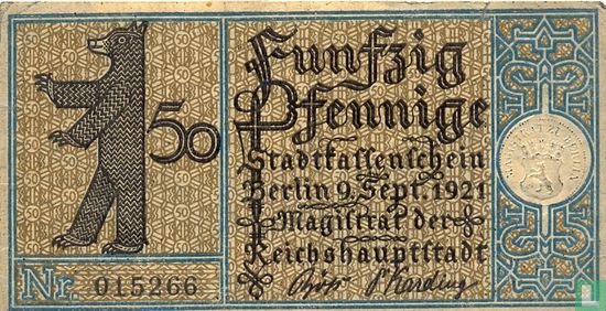 Berlin, Stadt 50 Pfennige 1921 (Bezirk 17) - Image 1