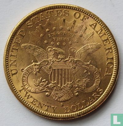 United States 20 dollars 1889 (S) - Image 2