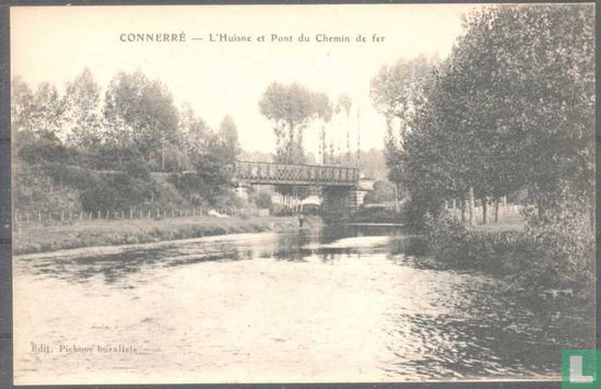 Connerré, L'Huisne et Pont du Chemin de Fer