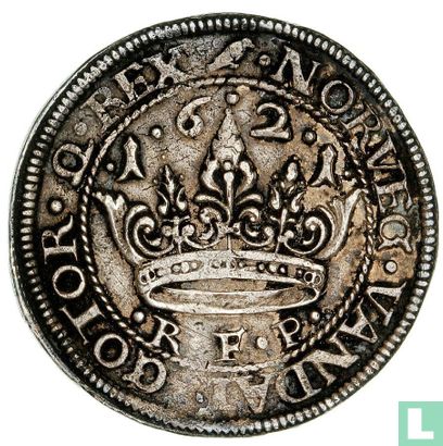 Danemark 1 krone 1621 (oiseau) - Image 1
