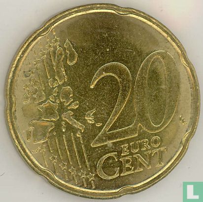 Belgique 20 cent 2002 (grandes étoiles) - Image 2