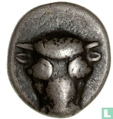 Phocis Delphi AR Hemidrachme / Triobol circa 457-446 v.Chr. - Afbeelding 1