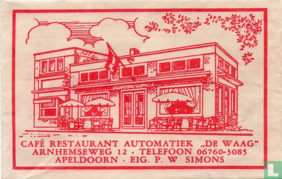 Café Restaurant Automatiek "De Waag" - Image 1