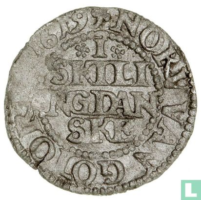 Denemarken 1 skilling 1619 - Afbeelding 1